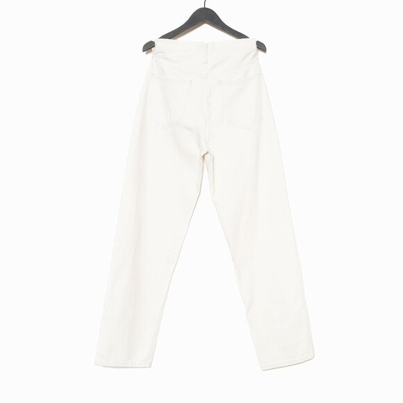 Agolde Criss Cross Upsized Organic Cotton Jean in Paste Off White Ivory - XS 24 - Picture 5 of 16